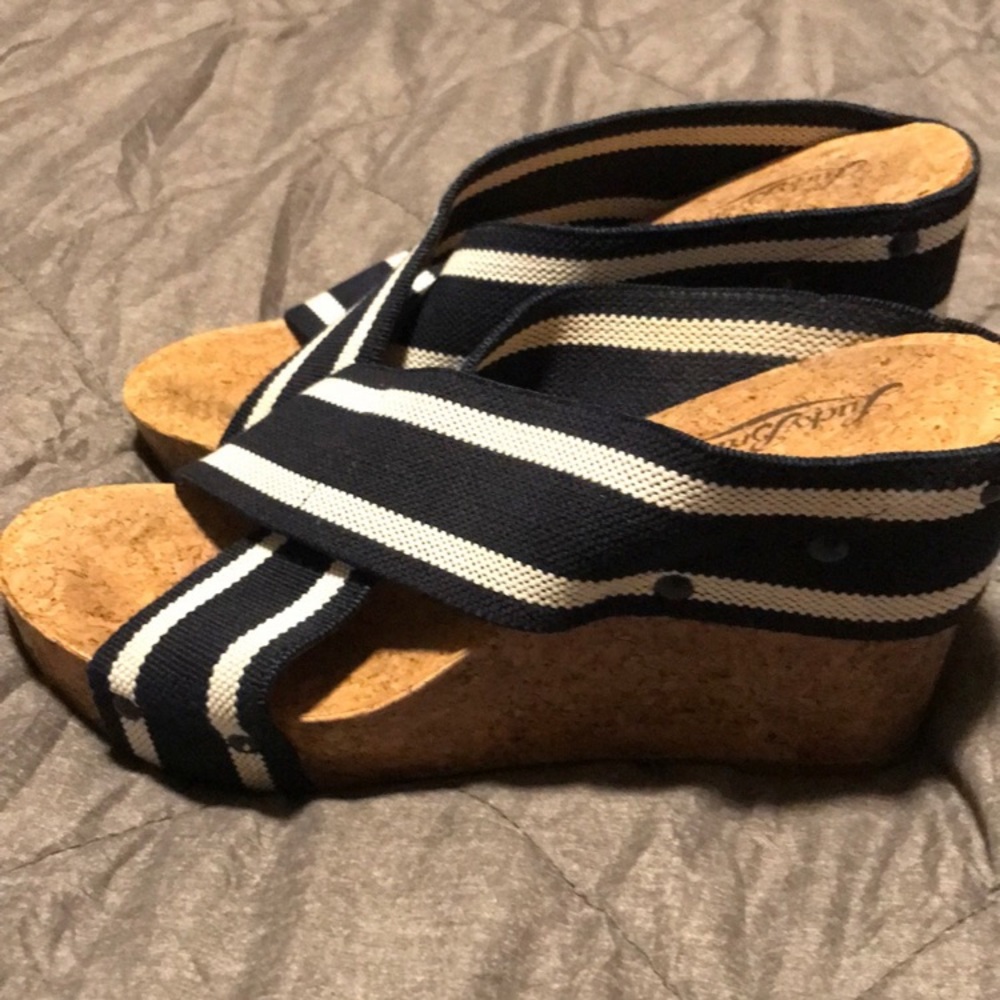 Lucky Brand Miller 2 Platform Wedge Sandals Women's sz 8M